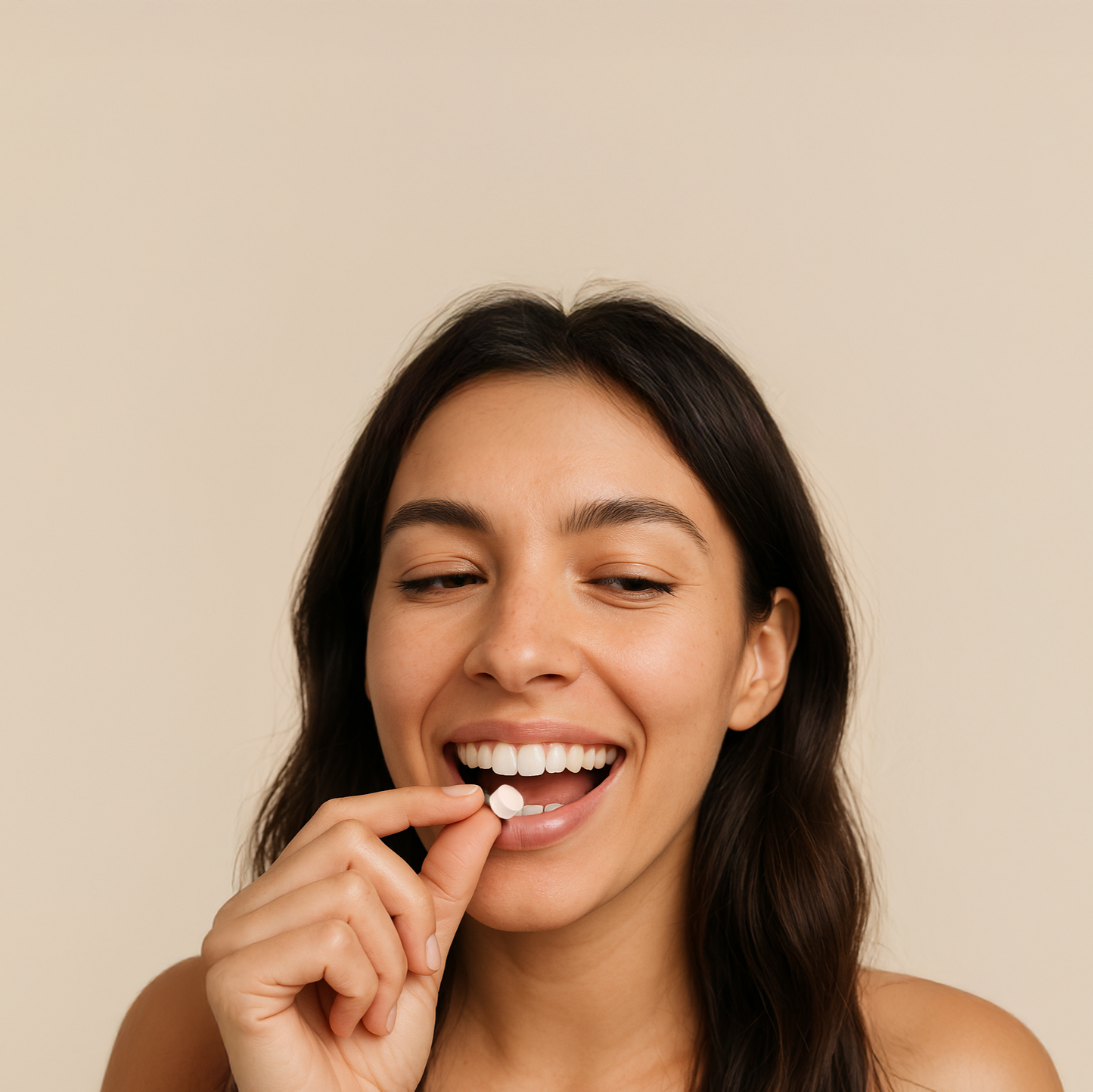 Eco-friendly Slow Living 60x Toothpaste Tablets Starter Pack in Refillable Glass Bottle - Mint